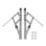 Smith & Locke  Friction Stay Window Hinges Side-Hung 300mm 2 Pack