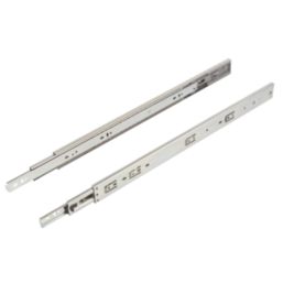 Essentials Zinc-Plated Soft-Close Ball Bearing Drawer Runners 500mm 2 Pack