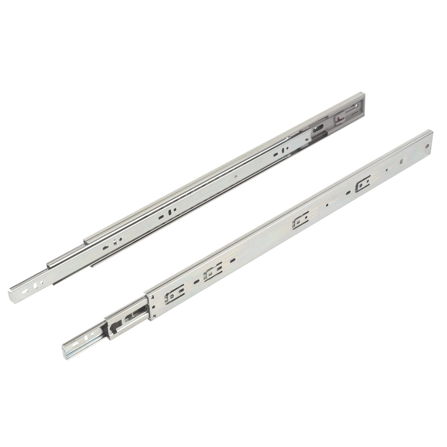 Essentials Zinc-Plated Soft-Close Ball Bearing Drawer Runners 500mm 2 Pack (75190)