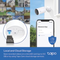 TP-Link Tapo C410  Battery-Powered Black Wireless 2K Indoor & Outdoor Cylinder Smart Outdoor Camera