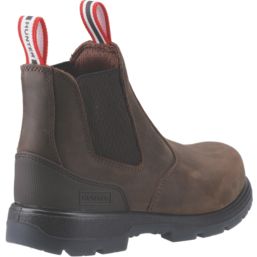 Hunter  Size 5 Womens Brown Water-Resistant Steel Toe Cap Safety Dealer Boots