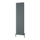 Reina Piatto Double 1800mm x 520mm 5572BTU Anthracite Vertical Designer Radiator