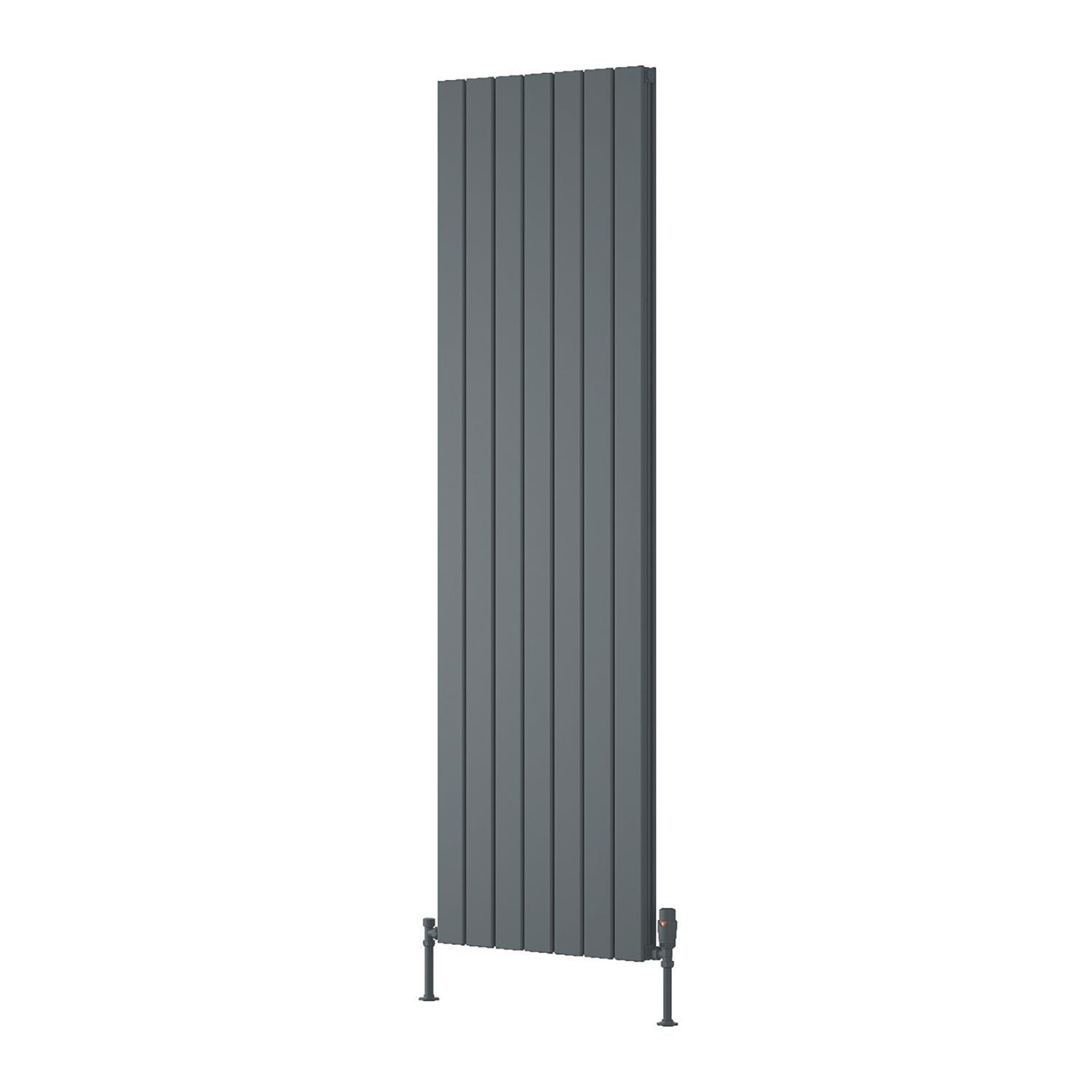 Reina Piatto Double 1800mm x 520mm 5572BTU Anthracite Vertical Designer Radiator (751EE)