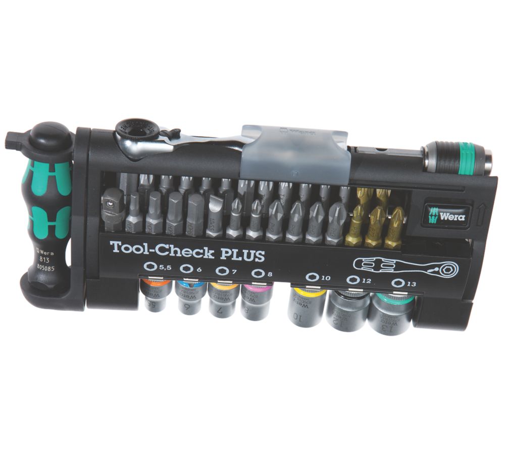 Wera Zyklop Interchangeable Tool-Check Plus Ratchet, Socket & Bit Set 39 Pieces Wera Zyklop Interchangeable Tool-Check Plus Ratchet, Socket & Bit Set 39 Pieces