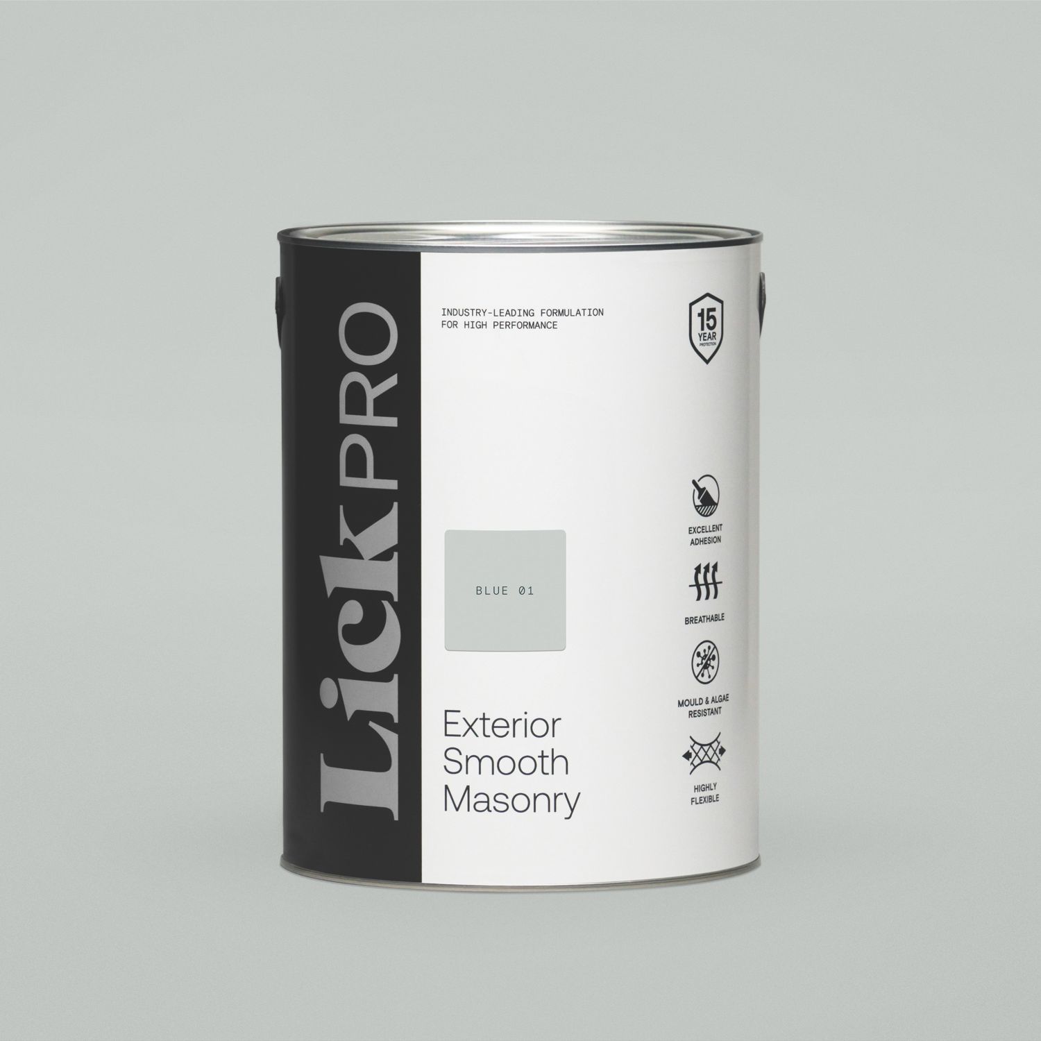 LickPro 5Ltr Smooth Blue 01 Masonry Paint (751FW)