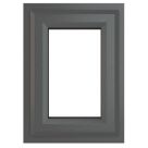 Crystal  Top Opening Clear Triple-Glazed Casement Anthracite on White uPVC Window 440mm x 610mm