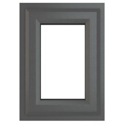 Crystal  Top Opening Clear Triple-Glazed Casement Anthracite on White uPVC Window 440mm x 610mm