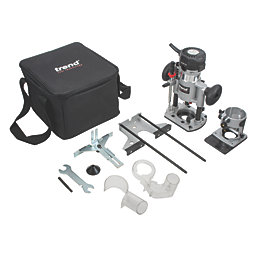 Trend T1EPS 710W 1/4"  Electric Trim & Plunge Router Kit 240V