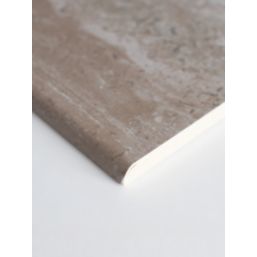 Splashwall Sovanna Postformed Bathroom Wall Panel Matt Brown 2420mm x 1200mm x 10mm