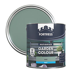 Fortress Multi-Surface Garden Paint Matt Sage 2.5Ltr