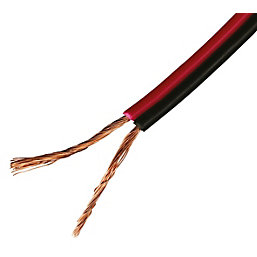 Time 2043Y Black/Red 2-Core 0.19mm² Speaker Cable 10m Coil