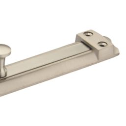 Smith & Locke Straight Door Bolt Satin Nickel 150mm