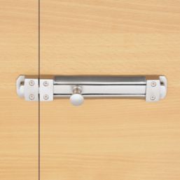 Smith & Locke Straight Door Bolt Satin Nickel 150mm