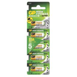 GP Batteries High Voltage 23A 12V Alkaline Batteries 5 Pack