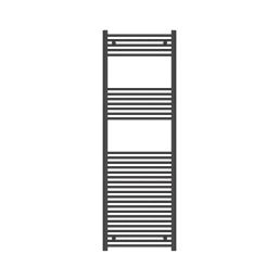 Flomasta 1800mm x 600mm 2890BTU Black Flat  Towel Radiator
