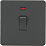 Knightsbridge  20A 1-Gang DP Control Switch Anthracite with LED