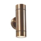 Zink Brac Outdoor Up and Down Wall Light Fitting Bronze