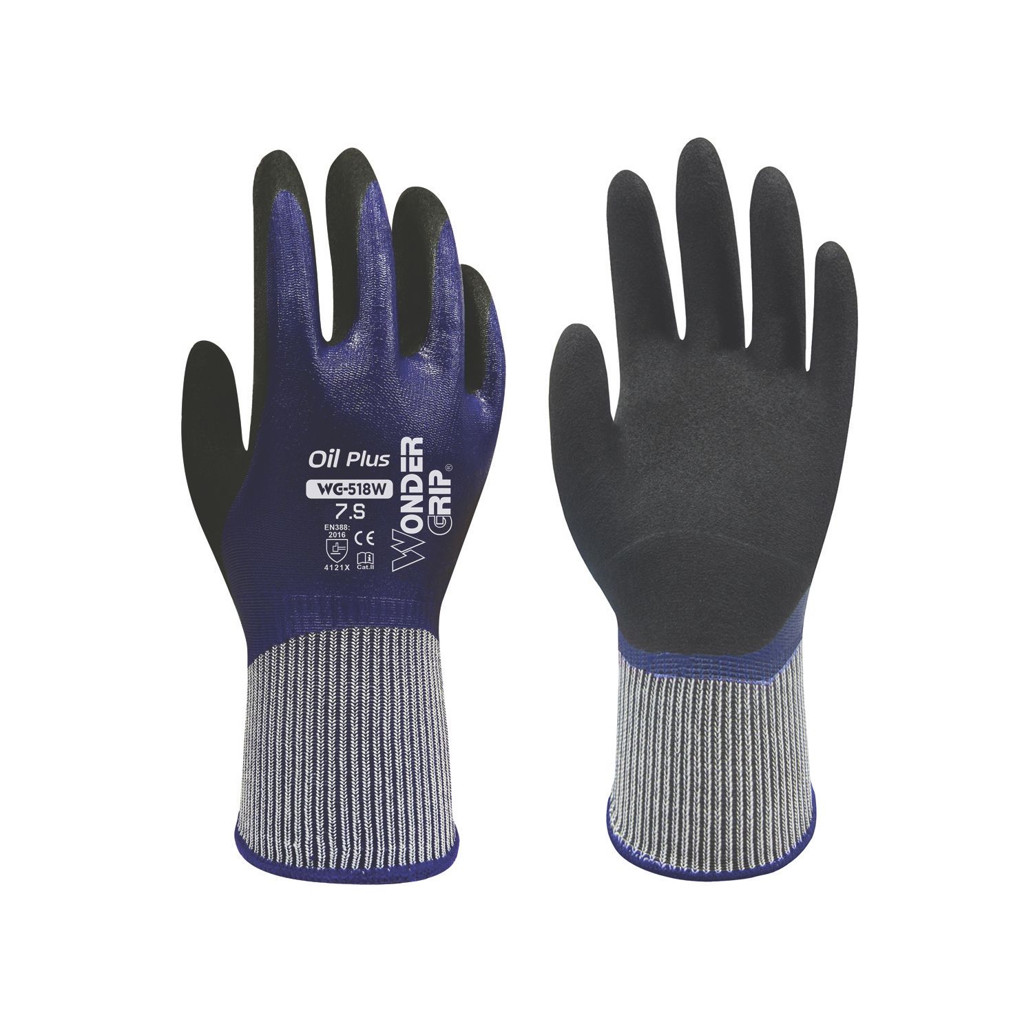 Wonder Grip WG-518W Oil Plus Gloves Purple Small (751VJ)