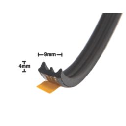 Stormguard  EPDM Rubber E Weatherstrips Black 10m 2 Pack