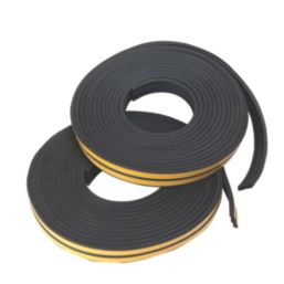 Stormguard  EPDM Rubber E Weatherstrips Black 10m 2 Pack