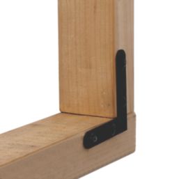 Magnodur Furniture Brackets Black 75mm x 75mm x 15mm 10 Pack