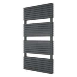 Ximax Watson Duplex 1185mm x 600mm 3932BTU Anthracite Vertical Towel Radiator