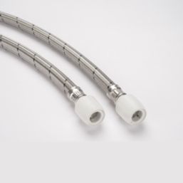 Hep2O Push-Fit Connection Flexible Tap Connectors 15mm x 15mm x 500mm 2 Pack
