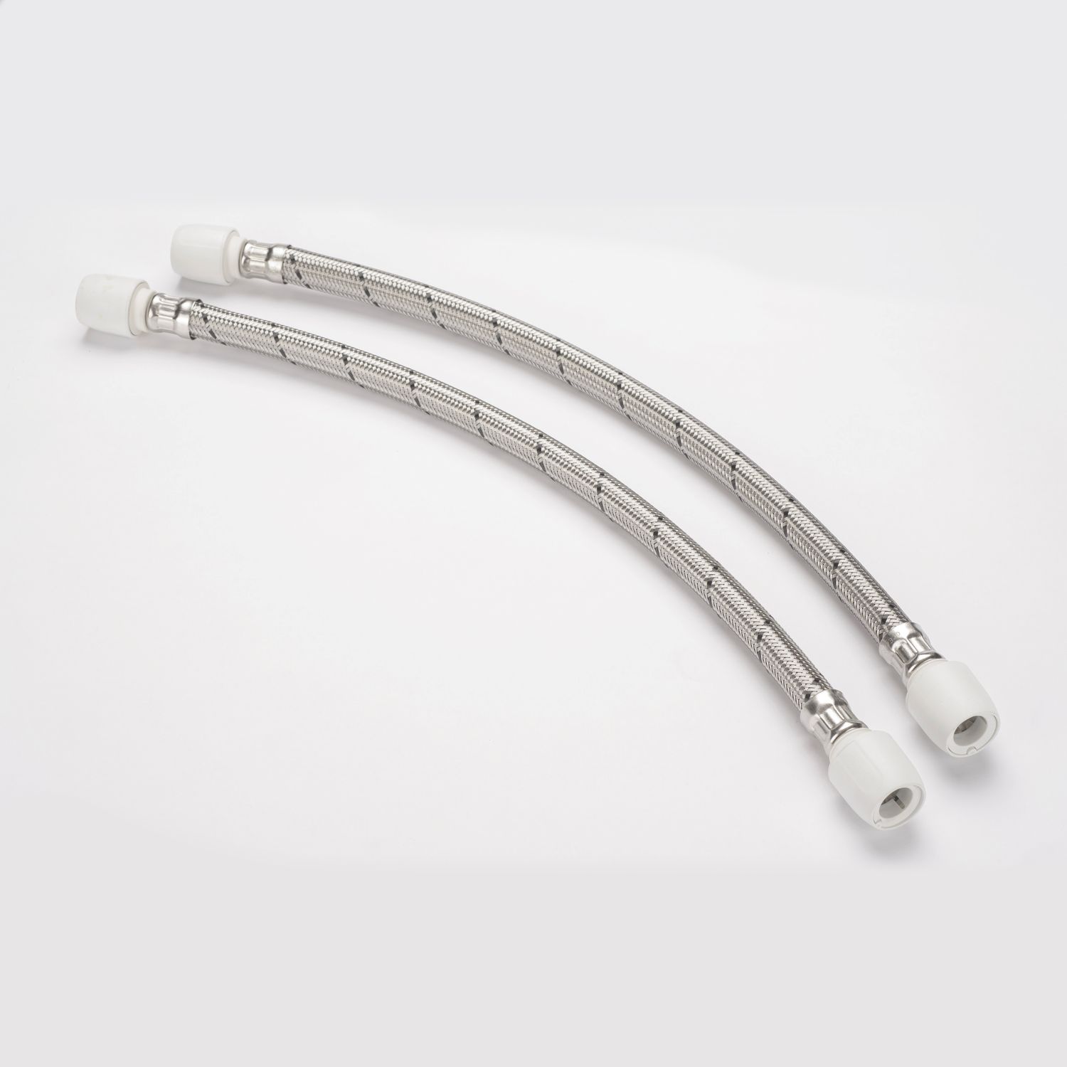 Hep2O Push-Fit Connection Flexible Tap Connectors 15mm x 15mm x 500mm 2 Pack (7528R)