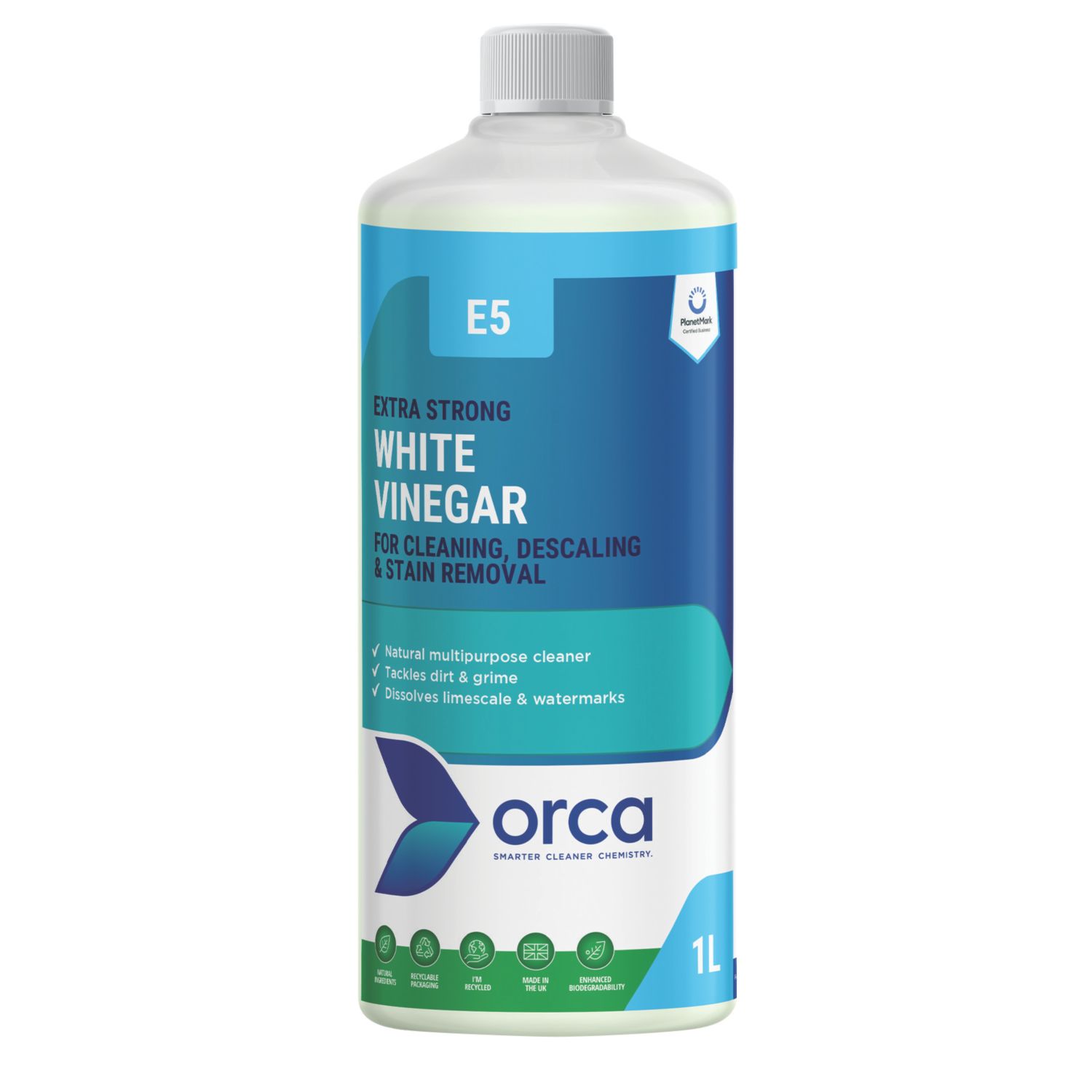 Orca E5 Extra Strong White Vinegar 1Ltr (752CH)