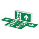 4lite  Maintained or Non-Maintained Emergency LED Exit Box with Up, Down, Left & Right Arrow 3.5W 10lm