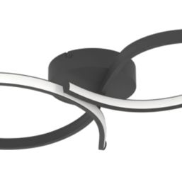 Eglo Serpins LED Ceiling Light Black 21W 2500lm