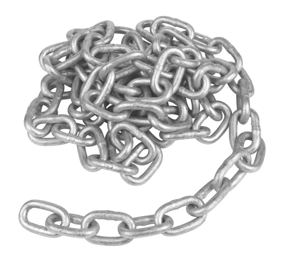 Side-Welded Zinc-Plated Short Link Chain 8mm x 10m