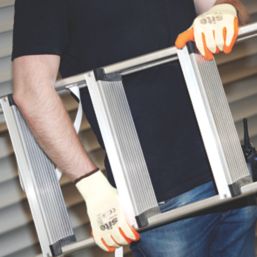 Site  Latex Builders Gloves Orange/Yellow Medium