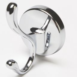 Ormara Double Bathroom Hook Chrome-Plated - Screwfix
