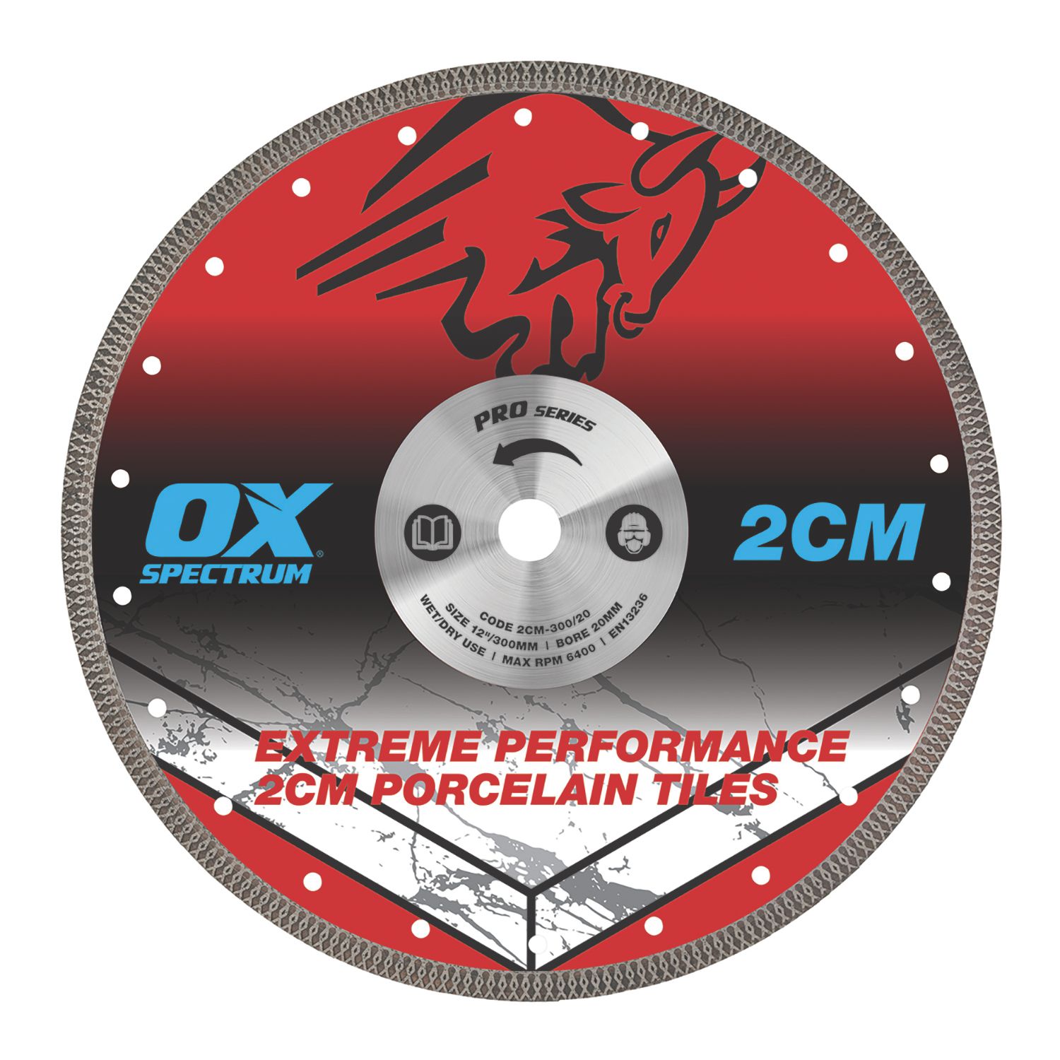 OX Pro Tile Diamond Blade 300mm x 20mm (752HP)