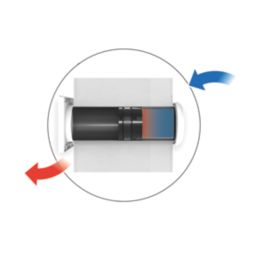 Vent-Axia 496036 220mm Axial Bathroom or Kitchen Heat Recovery Unit  White 220-240V