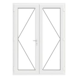 Crystal  White Double-Glazed uPVC French Door Set 2055mm x 1490mm
