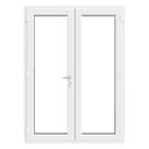 Crystal  White uPVC French Door Set 2055mm x 1490mm