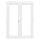 Crystal  White Double-Glazed uPVC French Door Set 2055mm x 1490mm