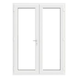Crystal  White Double-Glazed uPVC French Door Set 2055mm x 1490mm