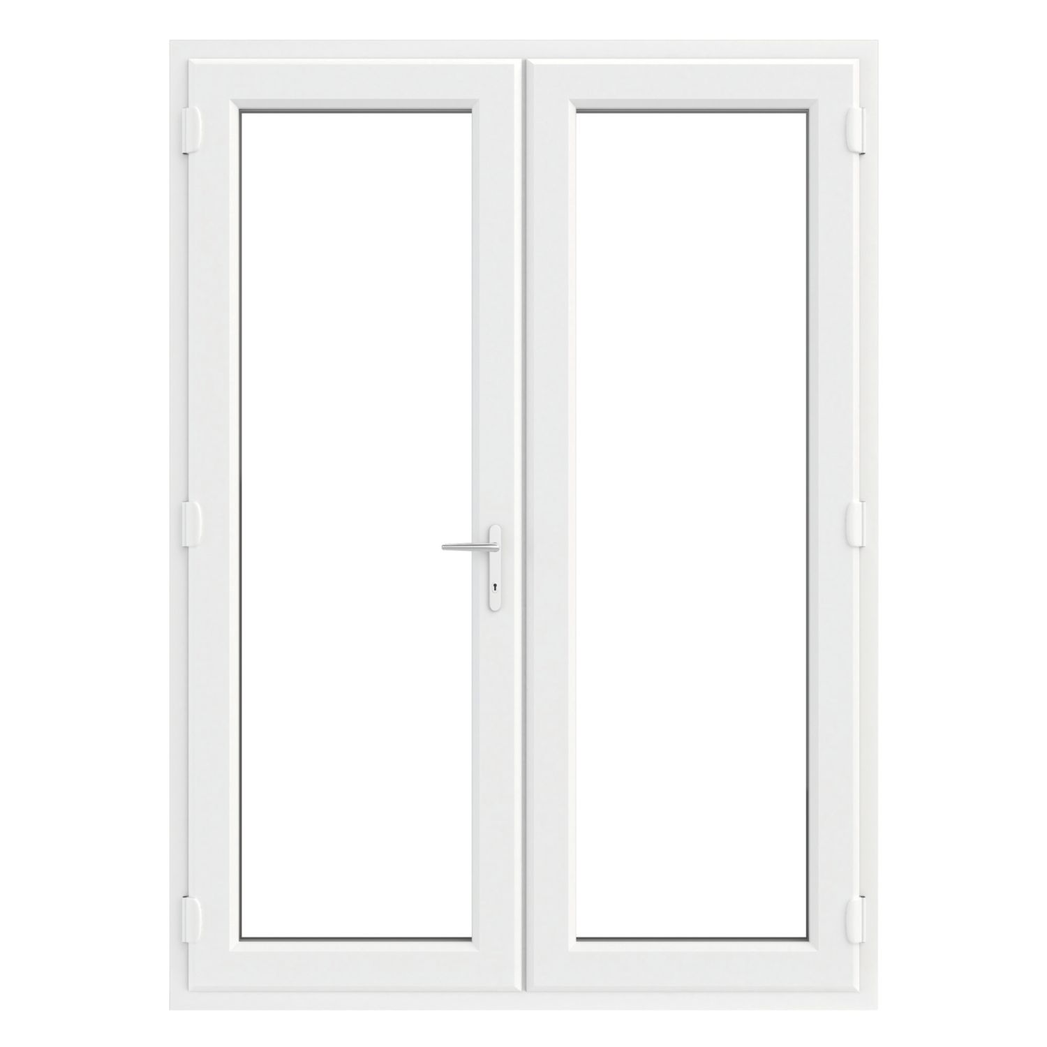 Crystal White Double-Glazed uPVC French Door Set 2055mm x 1490mm (752JP)