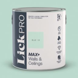 LickPro Max+ 2.5Ltr Blue 13 Matt Emulsion  Paint