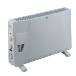 2500W Electric Freestanding Convector Heater with Timer White