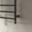 Reina 350mm x 500mm 273BTU Black Flat Electric Towel Radiator