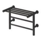 Reina 350mm x 500mm 273BTU Black Flat Electric Towel Radiator