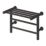 Reina 350mm x 500mm 273BTU Black Flat Electric Towel Radiator