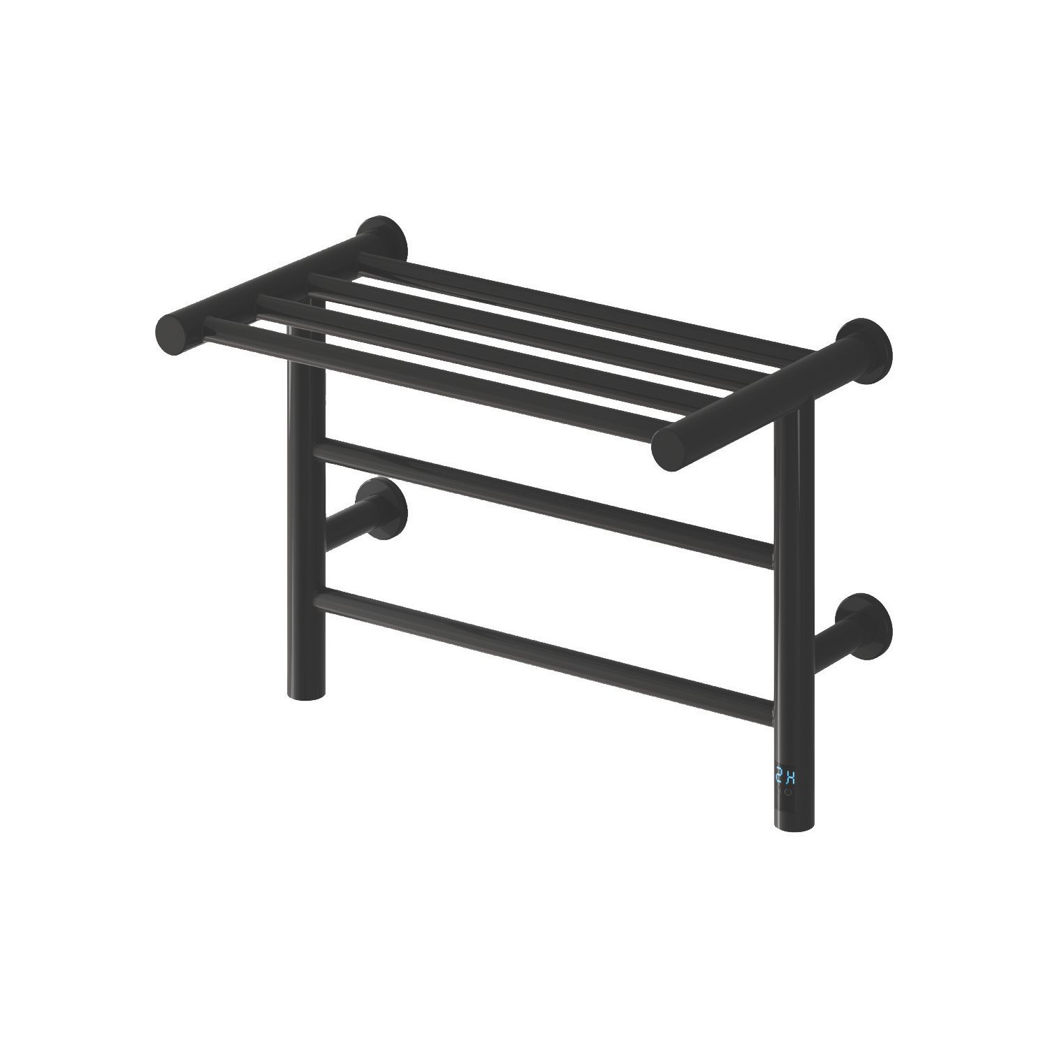 Reina 350mm x 500mm 273BTU Black Flat Electric Towel Radiator (752LH)