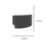 Eglo Valgiano Outdoor Rechargeable LED Wall Light Black 300lm