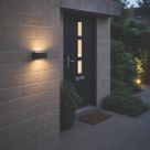 Eglo Valgiano Outdoor Rechargeable LED Wall Light Black 300lm