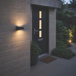 Eglo Valgiano Outdoor Rechargeable LED Wall Light Black 300lm